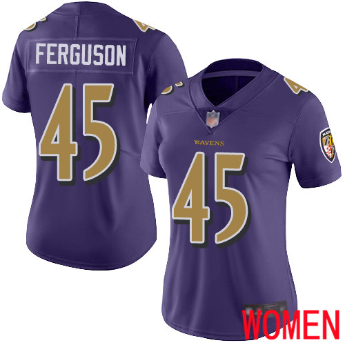 Baltimore Ravens Limited Purple Women Jaylon Ferguson Jersey NFL Football 45 Rush Vapor Untouchable